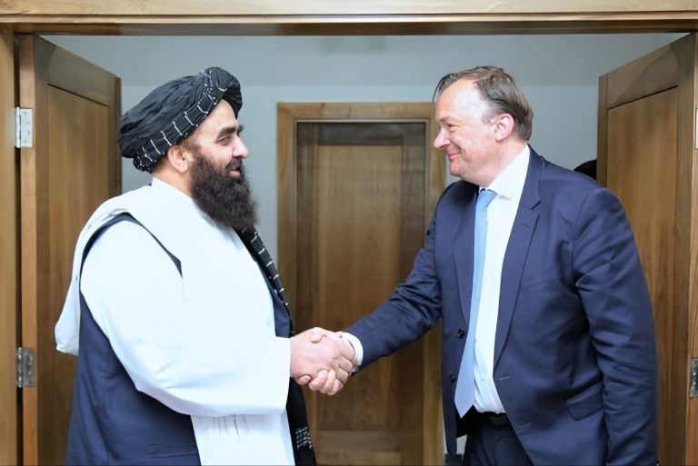 دیدار وزیر خارجه طالبان با سفیر ناروی