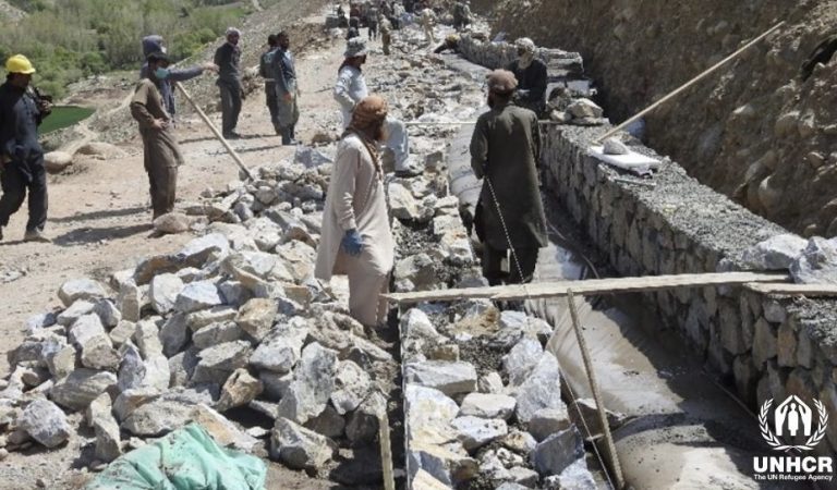 اوچا: کار ساخت کانال آب بامسرای بامیان تکمیل شده است