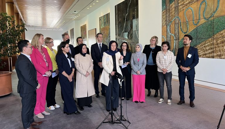 گردهمایی شبکه دادخواهی هزارهها در پارلمان استرالیا